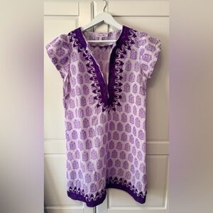Christiane Celle Calypso St. Barth Purple Patterned Dress